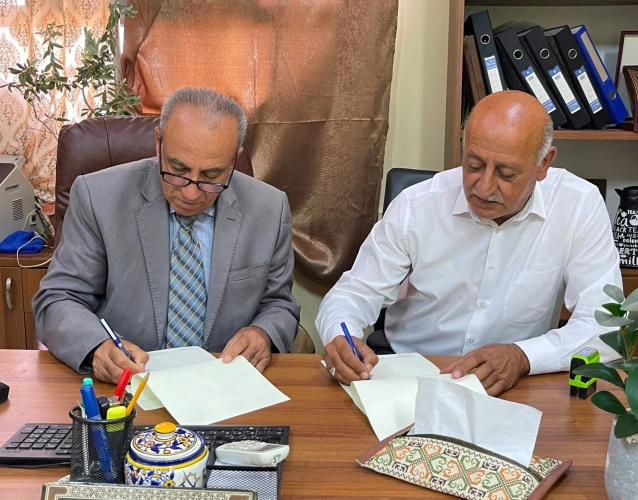 Ministry of Agriculture: Jenin Agriculture Directorate signs an agreement to allocate 25 dunams for the establishment of a public park for the benefit of Raba Village.