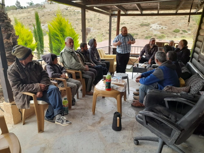 The Ministry of Agriculture and (UNDP) conduct guidance meetings for 40 farmers on sheep breeding in Tuqu&rsquo;, Za&rsquo;tara and Al-Ubaidiya within &ldquo;My Initiative&rdquo; project funded by (IBSA) Fund