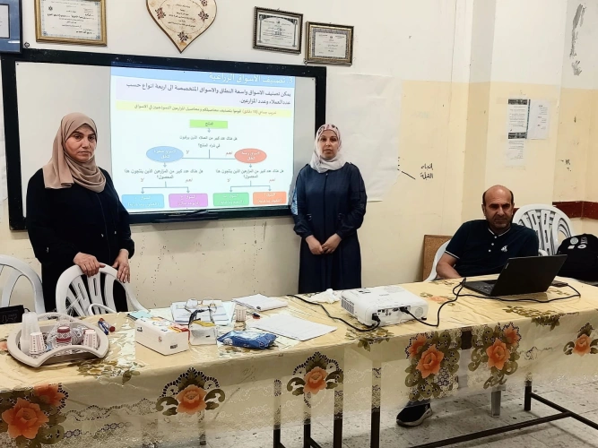 Ministry of Agriculture: Tulkarm Agriculture, in cooperation with JICA, organize a training workshop on finding marketing opportunities for 15 beneficiaries from livestock breeders in Sida, within the framework of the EVAP 3 project