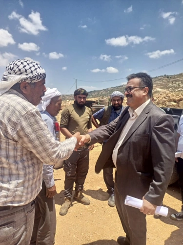 The Undersecretary of the Ministry of Agriculture visited the Bedouin community of Al-Kaabneh in Al-Lubban Al-Sharqiya to discuss ways to support their resilience.
