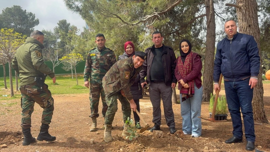 Ministry of Agriculture: Ramallah and Al-Bireh Agriculture Directorate participates in planting forest seedlings at The Independence Park to commemorate Palestinian Land Day