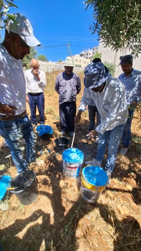 Ministry of Agriculture: Jerusalem Agriculture Directorate implements a field day for 15 farmers in Beit Ijza in cooperation with Jerusalem Governorate and the Moroccan Bayt Mal Al-Quds Al-Sharif Agency.
