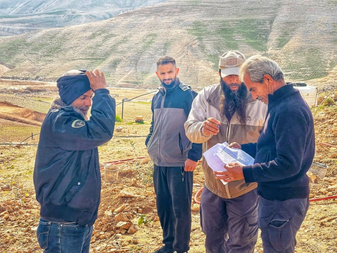 Ministry of Agriculture: Bethlehem Agriculture Directorate completes verification rounds of crop cultivation for 201 beneficiaries on 553 dunams within the Green Jobs Project in partnership with FAO
