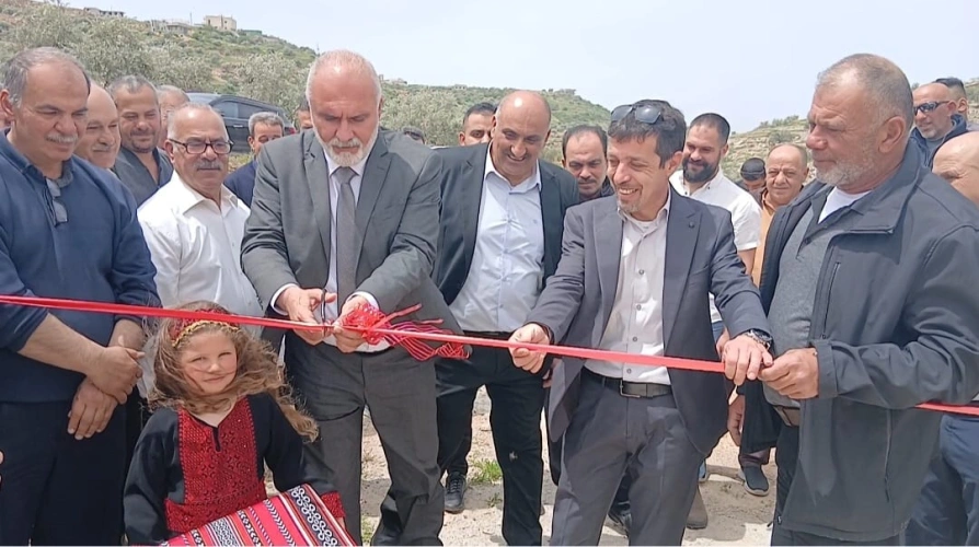 Slaimiya inaugurates and inspects a number of agricultural projects in Qalqilya (Jurat Amra, Falamya, Sir) with a value exceeding 7.3 million shekels.