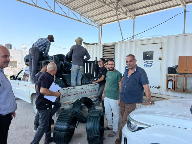 Ministry of Agriculture: With a value of 204 thousand shekels and under the supervision of Tulkarm Agriculture Directorate, the Palestinian Hydrologists Group begins implementing the project of equipping pressure-regulated irrigation networks