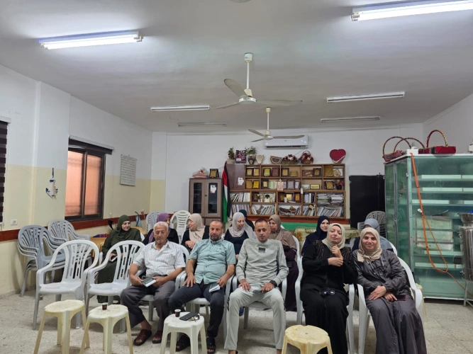Ministry of Agriculture: Tulkarem Directorate of Agriculture, in partnership with JICA, conducts a training workshop on farm record-keeping for 15 beneficiaries in Saida as part of EVAP activities.