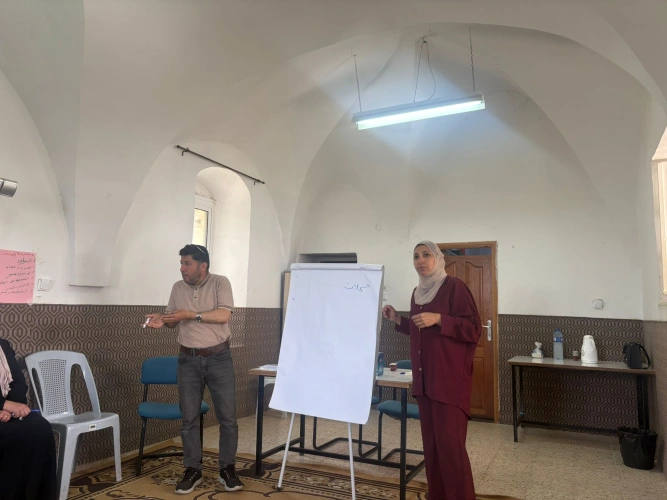 Ministry of Agriculture: Ramallah and Al-Bireh Agriculture Directorate conducts an educational lecture on sheep farm management in Deir Jarir with the participation of 15 female farmers