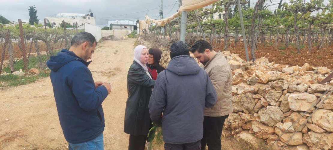 Ministry of Agriculture: Hebron Agriculture, in cooperation with the Wall and Settlement Resistance Commission, documents extensive damage resulting from the uprooting of hundreds of grapevines east of the governorate