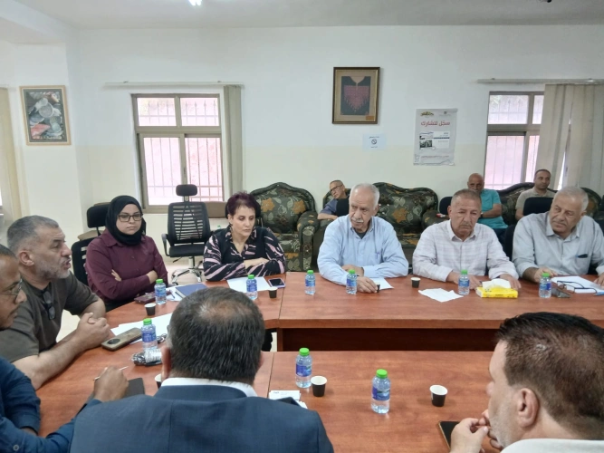 Ministry of Agriculture: Jerusalem Agriculture Directorate participates in the consultative meeting of local community institutions in northwest Jerusalem to enhance partnership and joint work