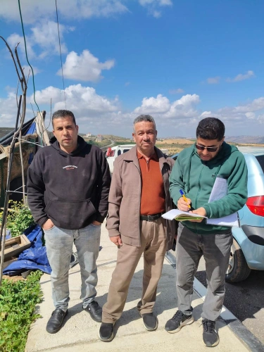 Ministry of Agriculture: Field tours by agricultural teams in Sinjil to follow up on the cultivation of 200 dunams of field crops within the Green Jobs Project