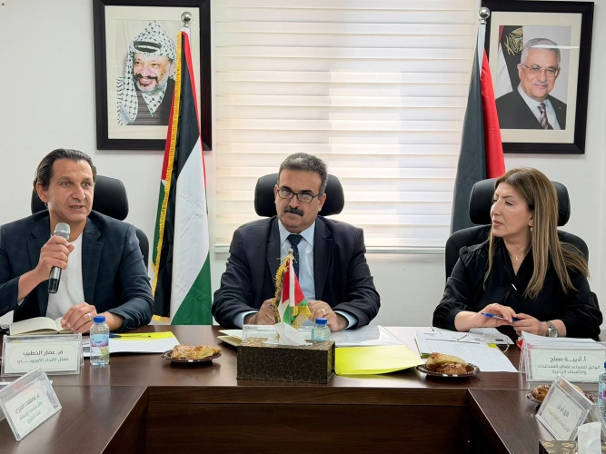 🔴 وزارة الزراعة والمؤسسات الشريكة تعقد الجلسة الرابعة للجنة التوجيهية العليا لمشروع تطوير واستدامة التأمين الزراعي الفلسطيني، متزامنة مع ورشة عمل لتبادل الدروس المستفادة.