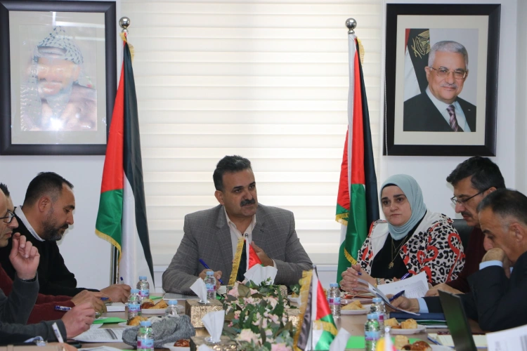 The Ministry of Agriculture discusses with the European Union, Oxfam, and ACF ways to strengthen the resilience of farmers in the West Bank