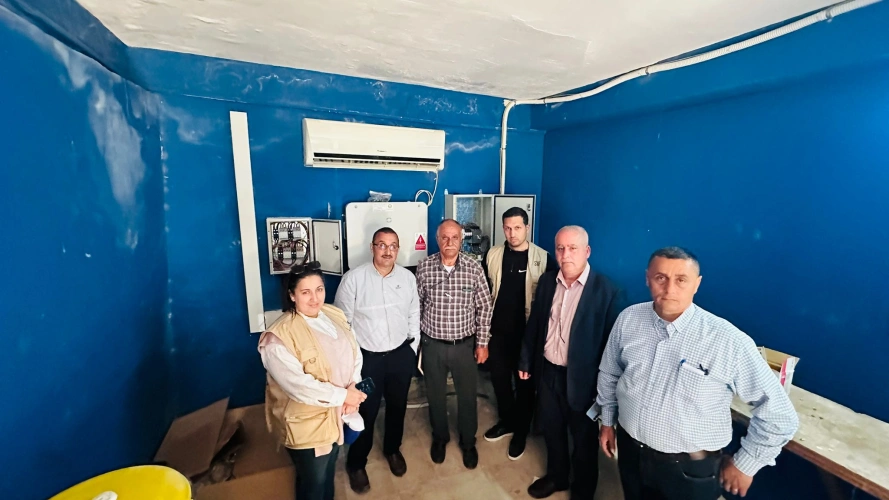 Ministry of Agriculture: Tulkarem Agriculture Directorate receives a 50 KW solar power station project for the Pharaoh (Farou'n) irrigation well in cooperation with Islamic Relief - France to serve farmers in the region.