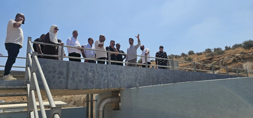 Ministry of Agriculture: South Hebron Agriculture Directorate and "EcoPeace Palestine" organize a field trip for 28 participants to Tubas water treatment plant