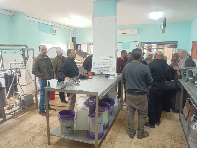 Ministry of Agriculture: Tulkarem Directorate of Agriculture conducted a field visit to Tubas Governorate , in participation of 16 livestock farmers from the town of Saida, as part of the activities of the IFAP-3 project