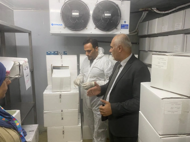 🔴 Ministry of Agriculture: As part of its efforts to promote animal health, the Ministry of Agriculture receives 500,000 doses of the brucellosis vaccine in preparation for launching a national campaign to vaccinate sheep and goats.